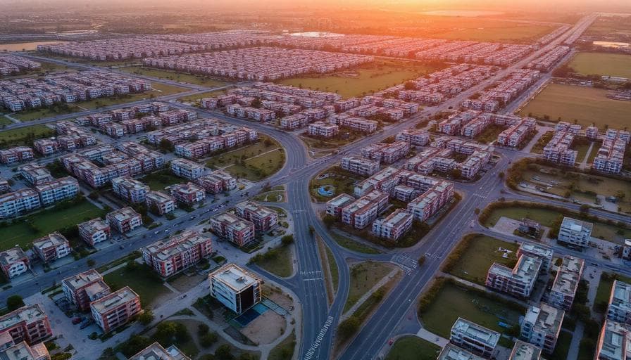 DHA Rahbar Lahore aerial view