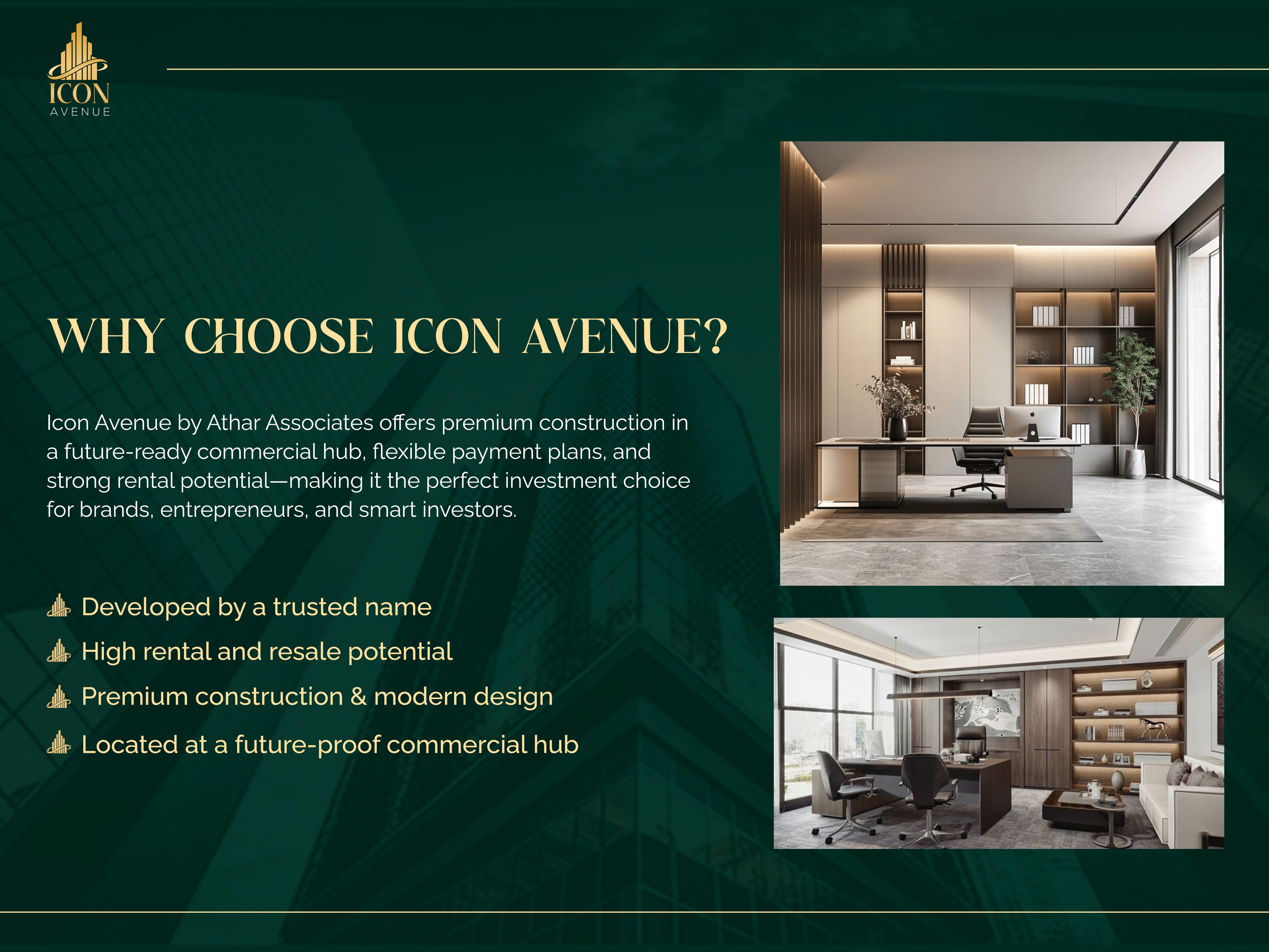Executive Office Spaces — 2nd to 9th Floor