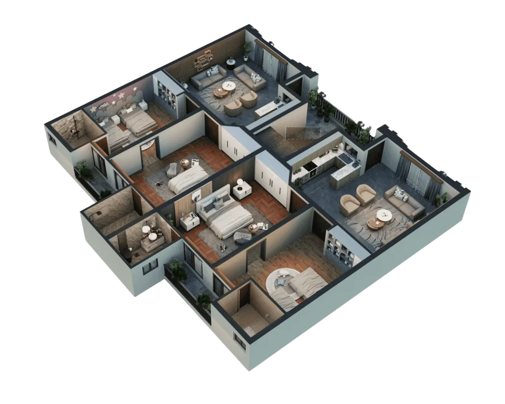 Axonometric View — Site Layout