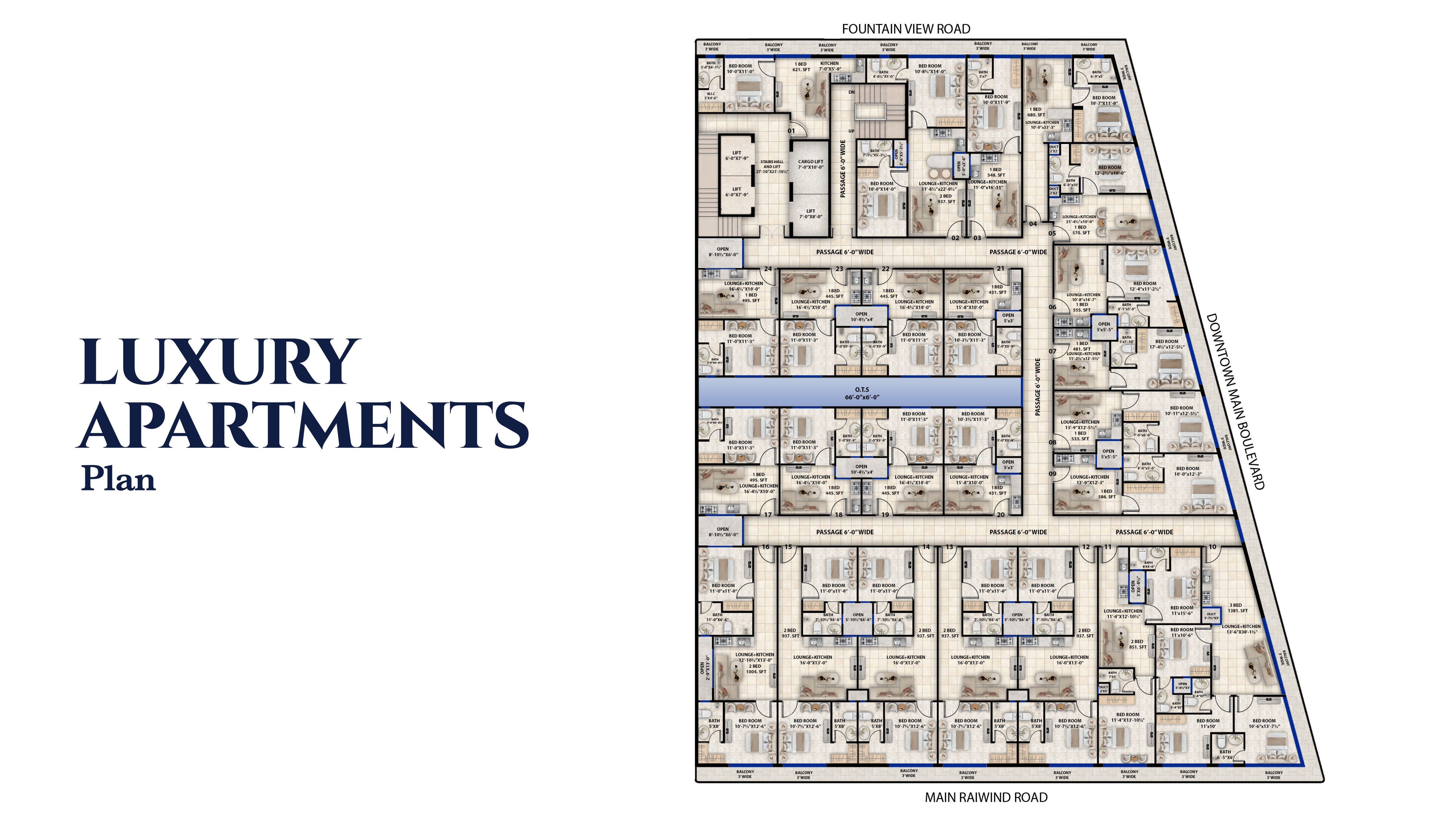 Luxury Apartments Plan