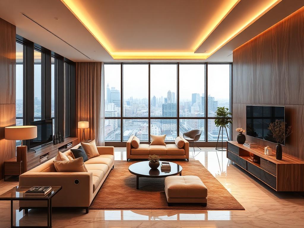 1-Bed Apartment Living Room