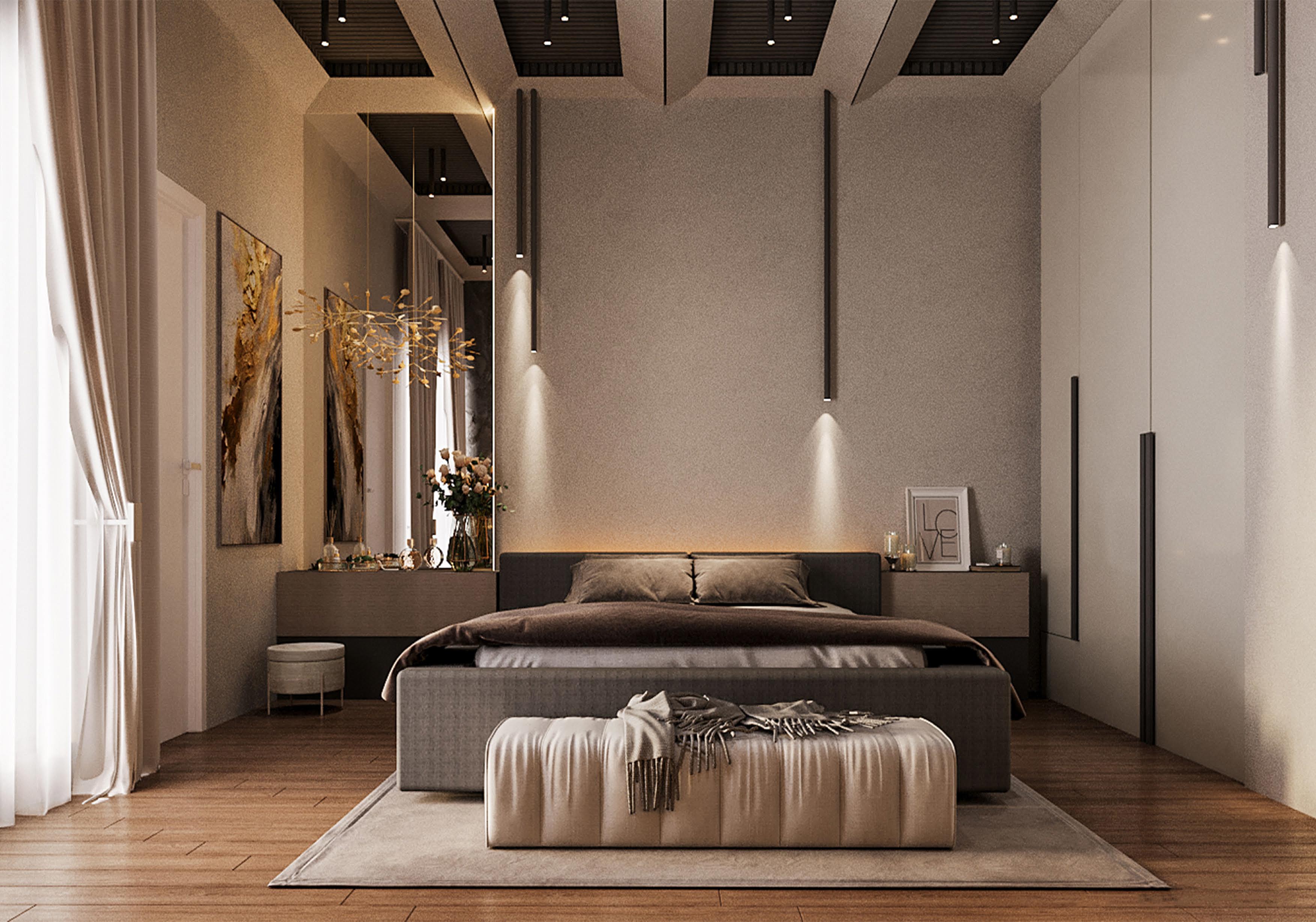 Master Bedroom — Interior Render