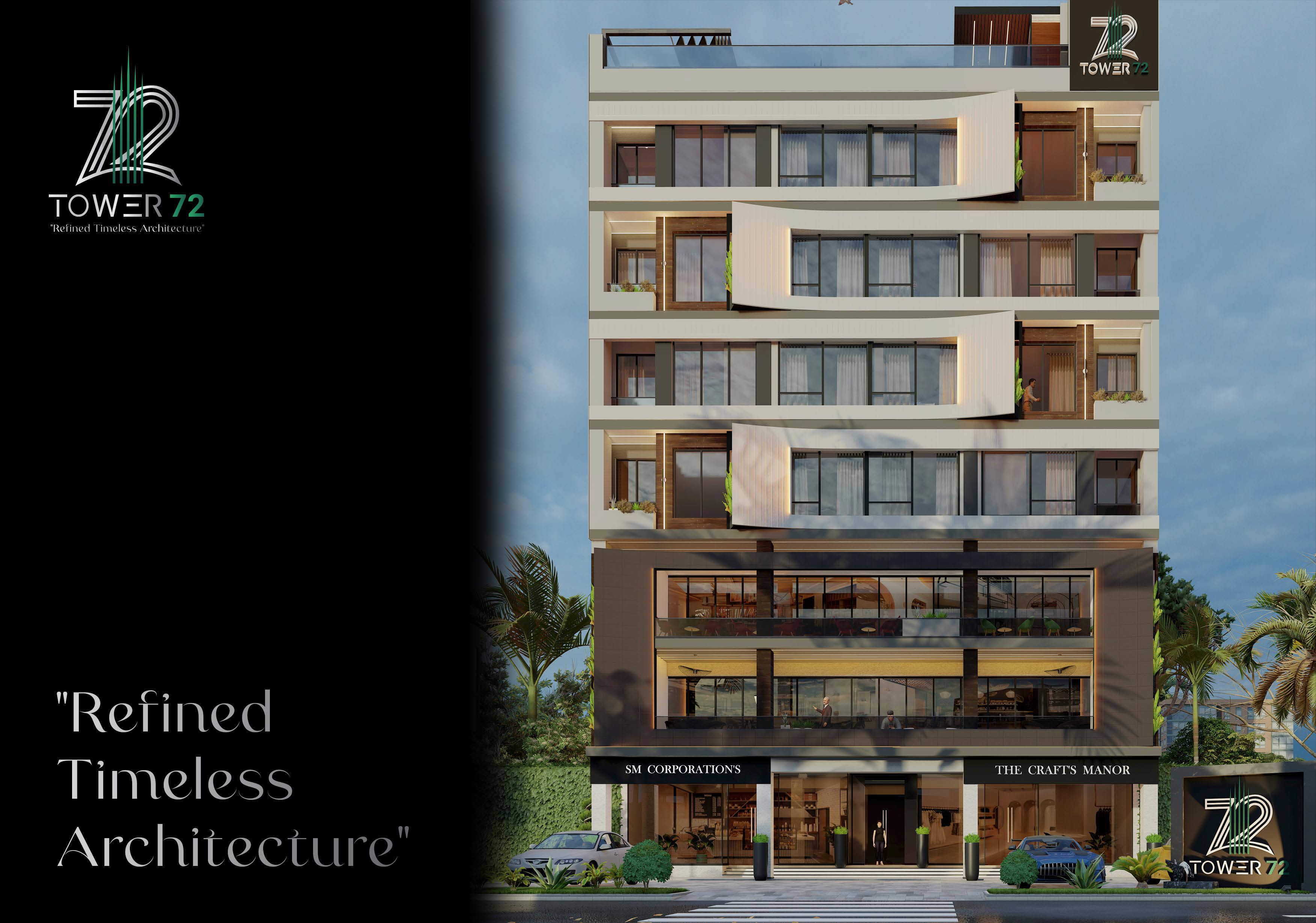 Tower 72 — Front Elevation, Bahria Town